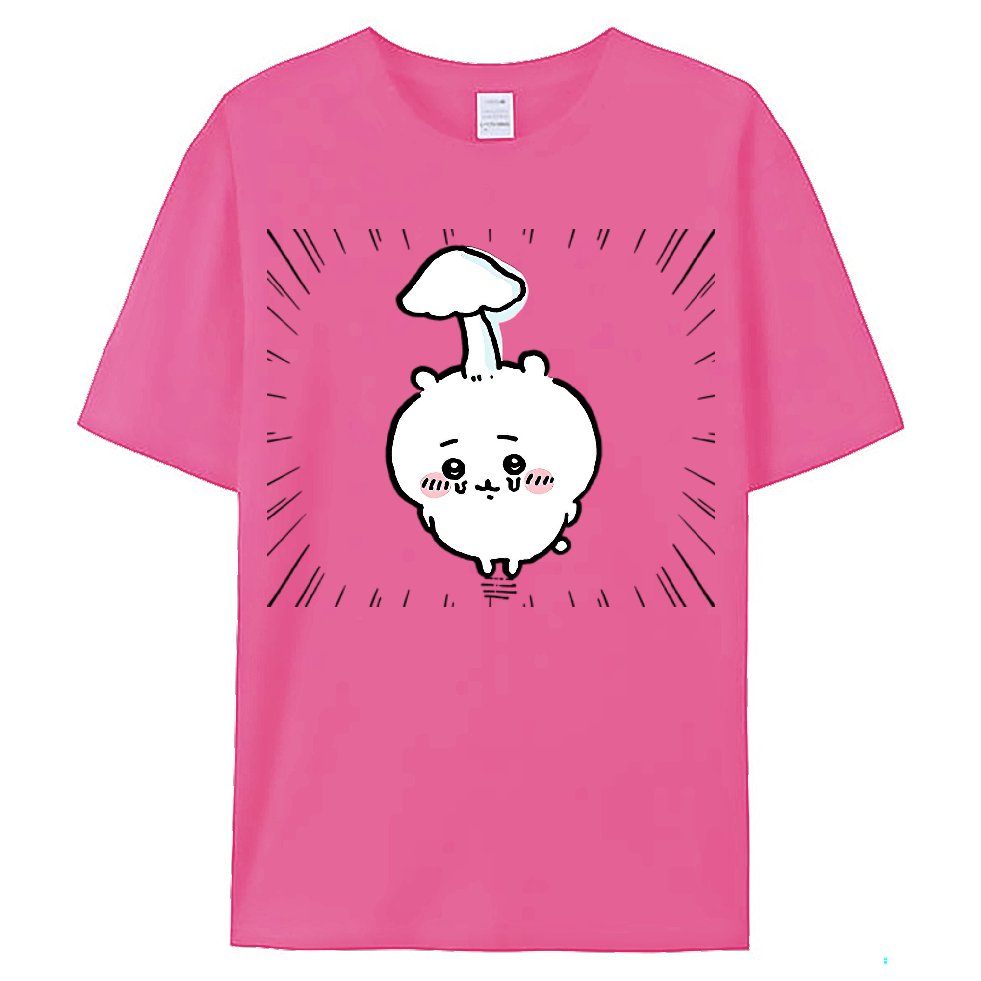 （画像用） ちいかわ ちいかわ Chii-kawa chiikawa レディースカジュアルプリントTシャツ（綿100％）
